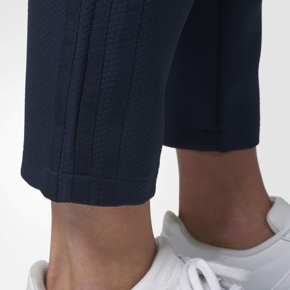 Adidas Originals Navy Cropped Tapered Pull On 'Chicago' Pants Medium BQ7869 - Picture 7 of 13